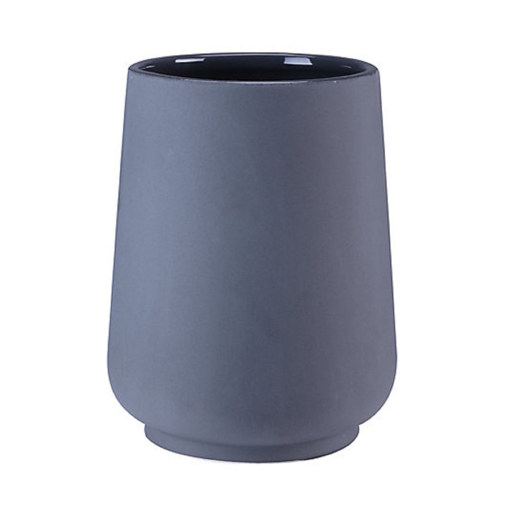 GRAY color Haven Daylesford 10" tall BREAKABLE CERAMIC Bathroom Wastebasket